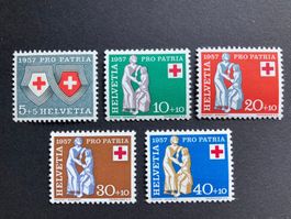 Pro Patria 1957 - komplette Serie ** (ZNr 81, 82, 83, 84,85)