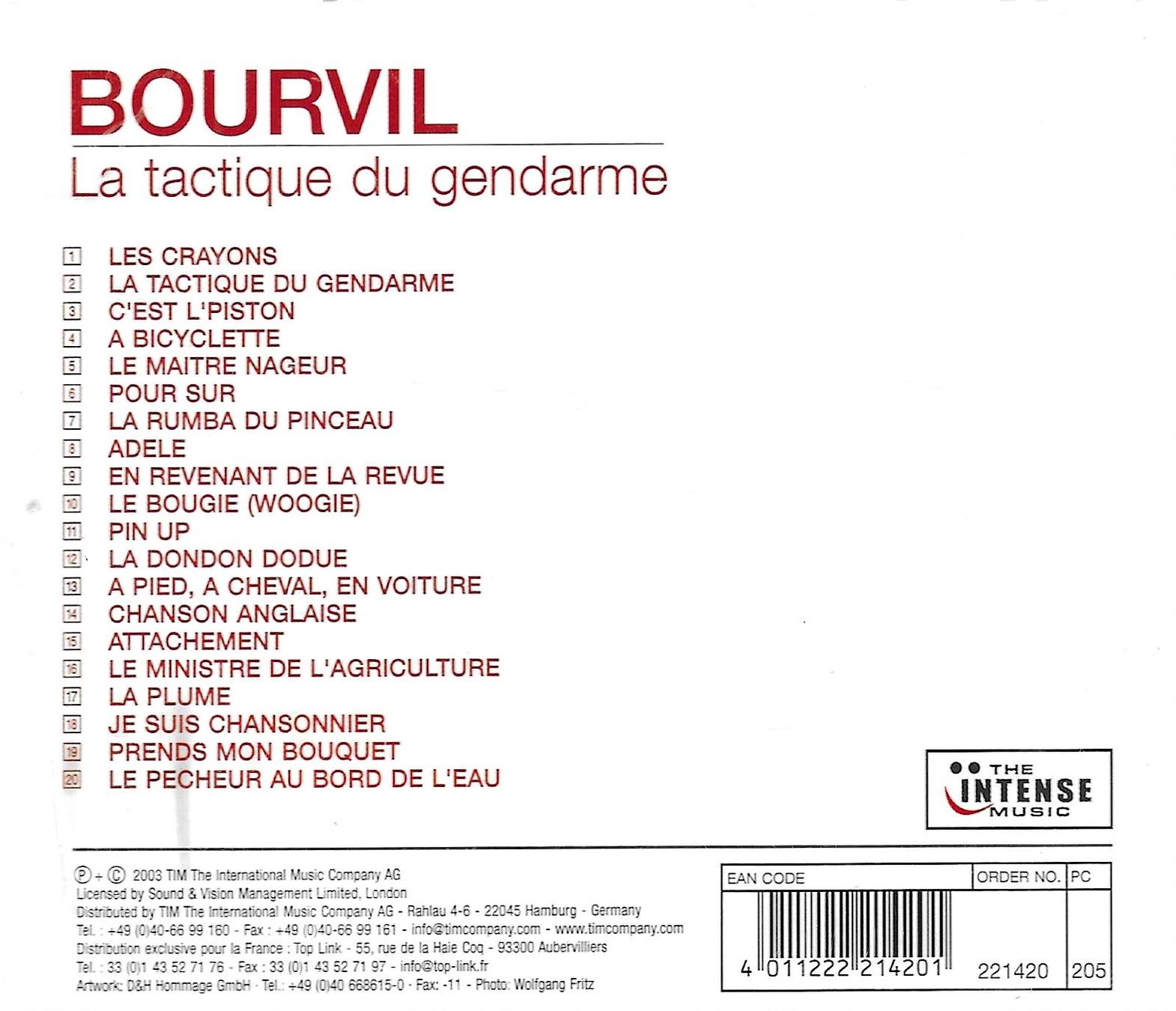 CD: Bourvil - La tactique du gendarme – Usato da Savagnier venduto da Ne2065 1