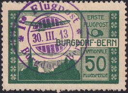 Vorläufer BURGDORF "IV" fehlerfrei, Kat: 1'000.- Vollstempel