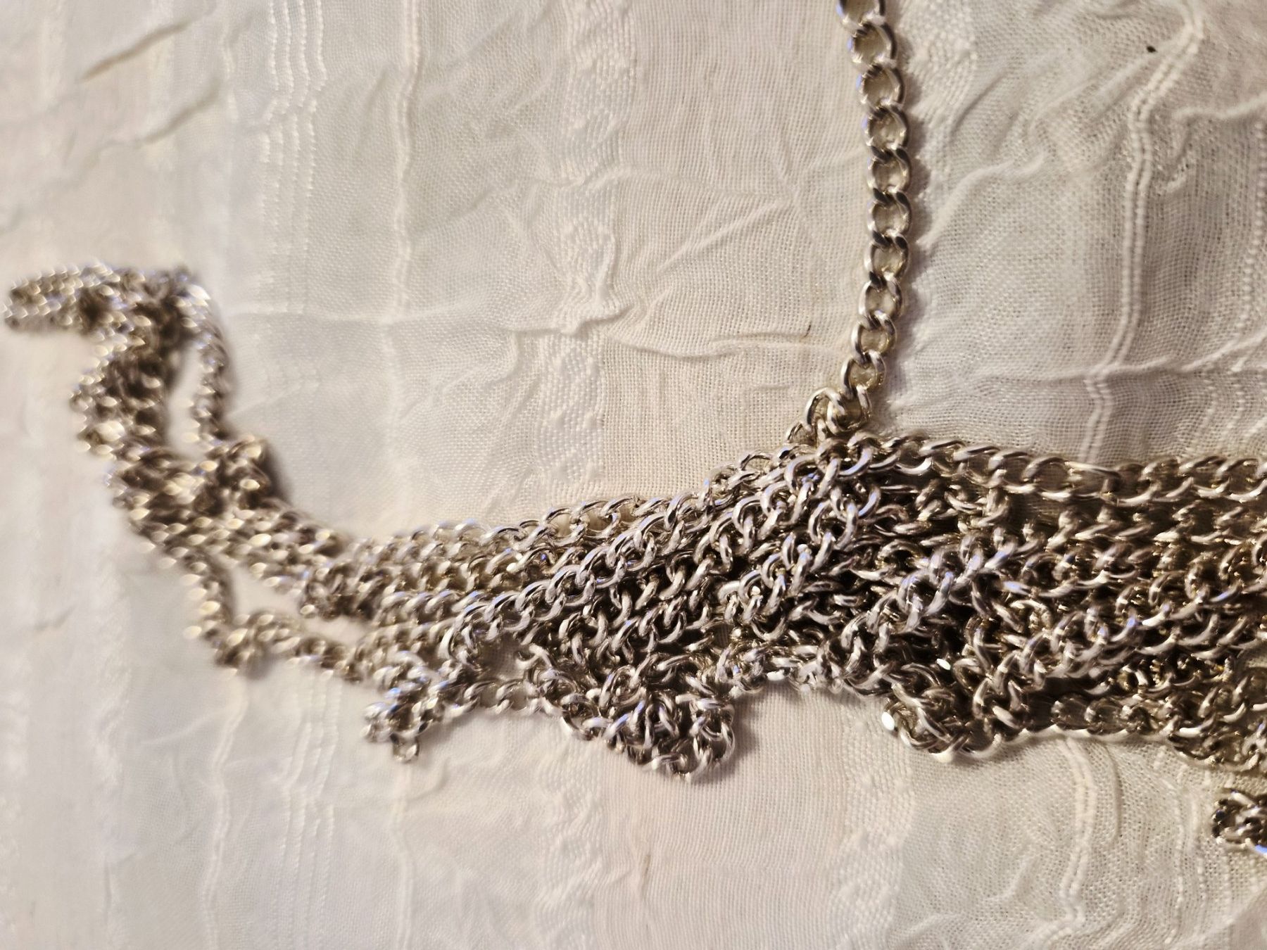 Perle (finte): Gliederkette 250cm silber farbe nr11 – Nuovo (secondo la descrizione) da Dietikon venduto da Eleda