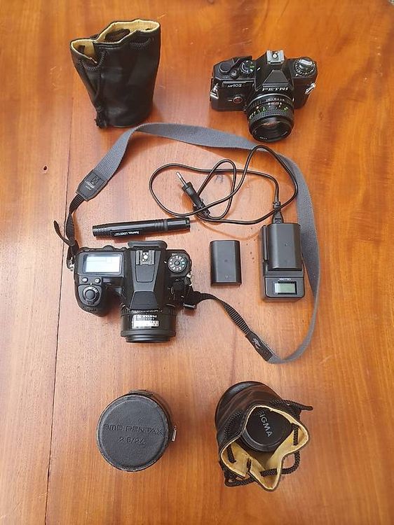 Lot appareils photo argentiques et accessoires - Photo, audio & vidéo