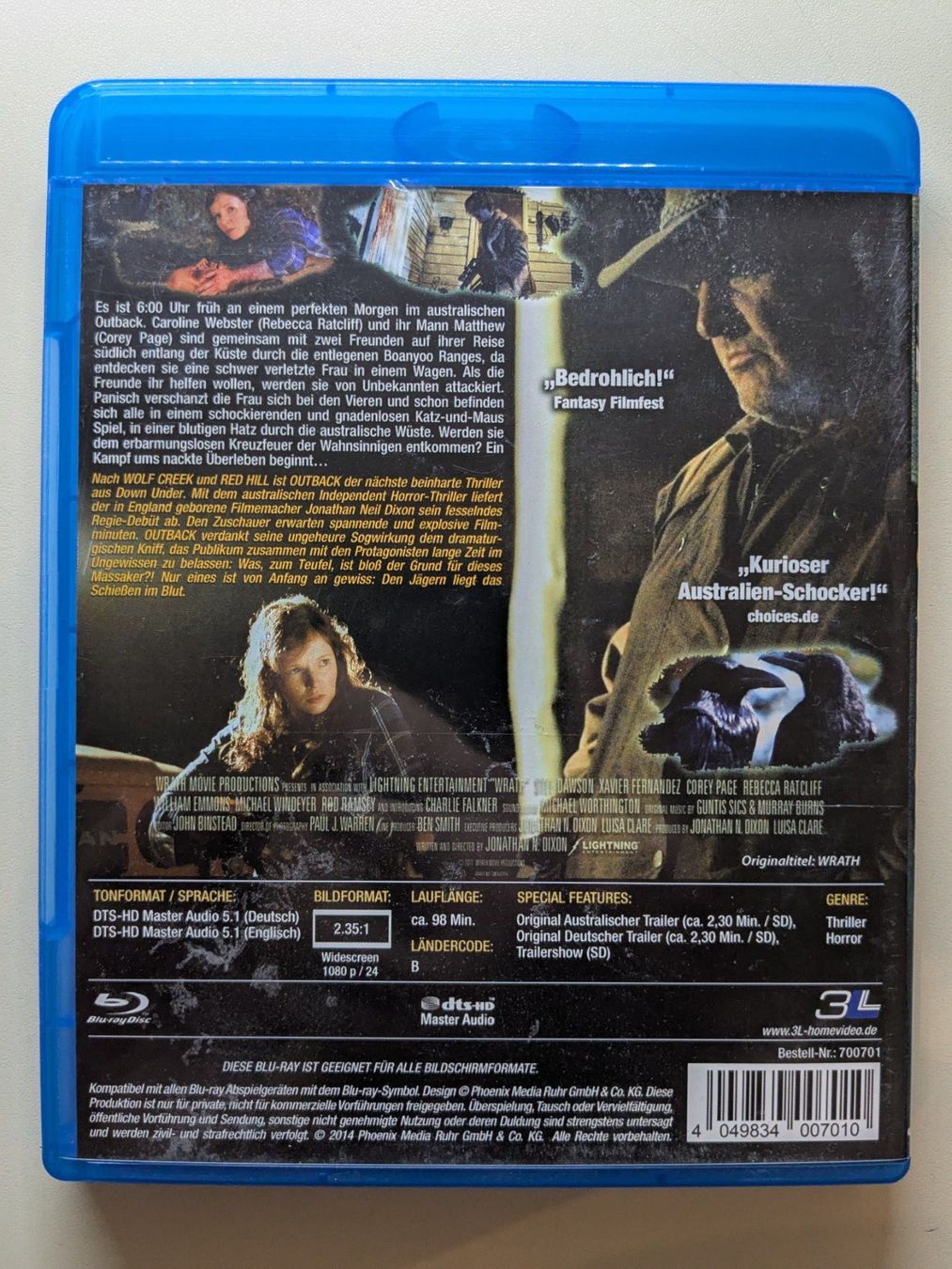 Tutti i DVDs: Outback - Tödliche Jagd [Blu-ray] – Usato da Port venduto da gecotom 1