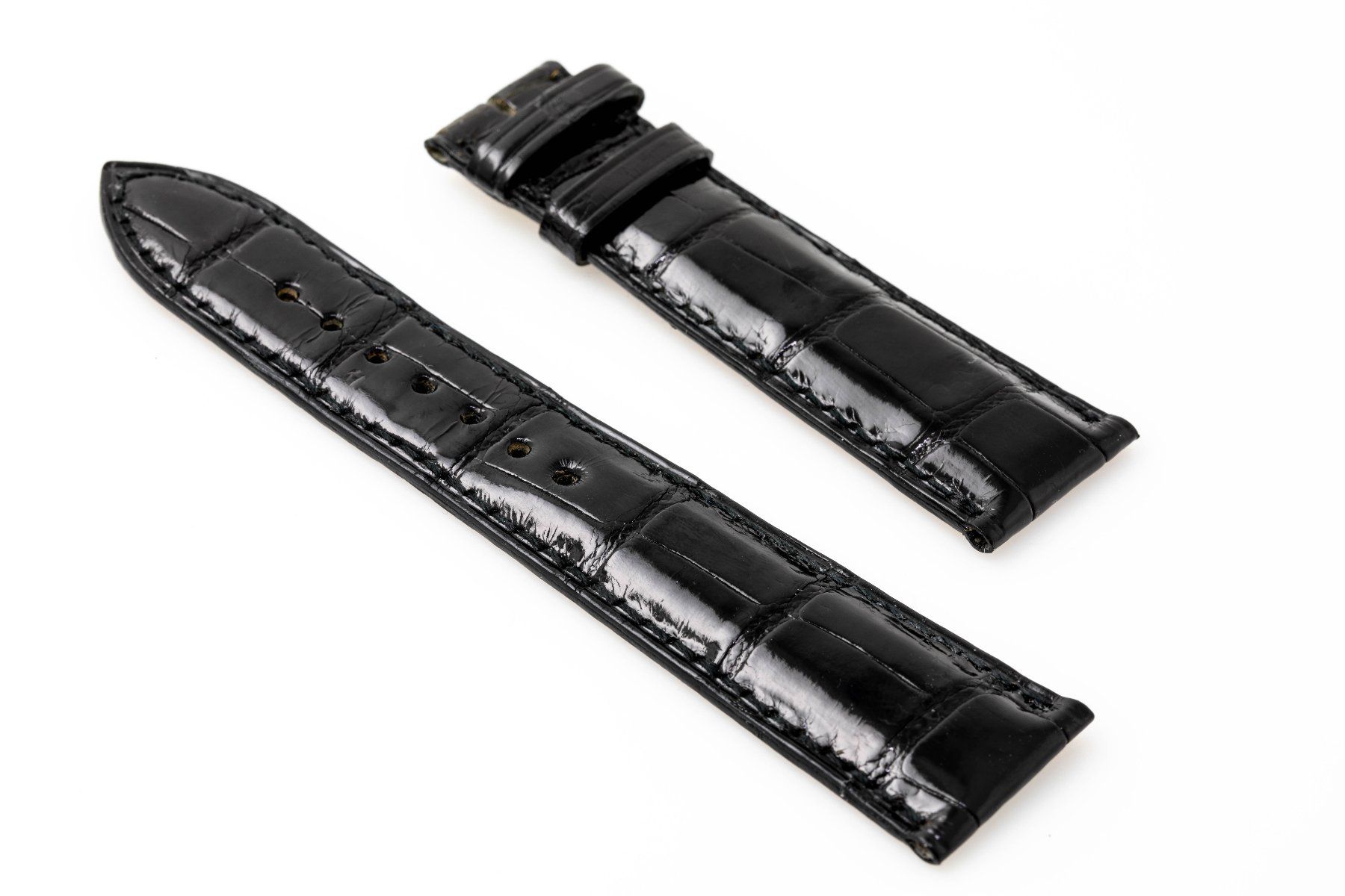 Bracciali & Braccialetti: Zenith black shiny alligator strap 22mm NEW – Nuovo (secondo la descrizione) da Epalinges venduto da bracelet123