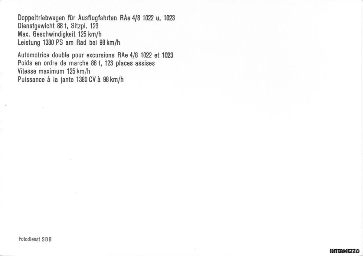 Cartes postales: Bahn // SBB CFF FFS // Typ RAe 4/8 – D'occasion à Basel par intermezzo12 1