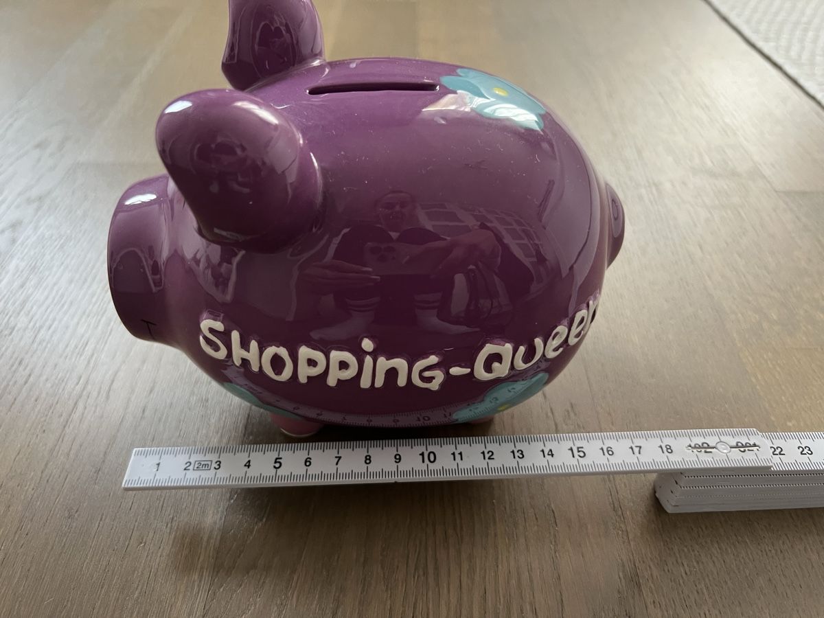 Spardosen: Süsses Sparschwein Shopping-Queen – Neu (gemäss Beschreibung) aus Kriens von Krienserin_T 3