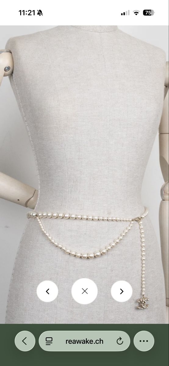 Chanel Cinture: Chanel pearls belt – Nuovo (secondo la descrizione) da St. Gallen venduto da ott_f827 4