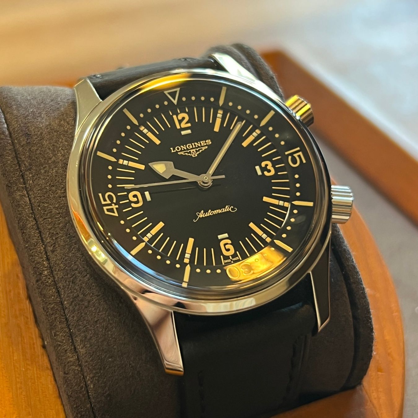 Longines Orologi: Longines Legend Diver Automatic Black Dial L3.674.4 – Usato da Carouge GE venduto da Watchaser 1