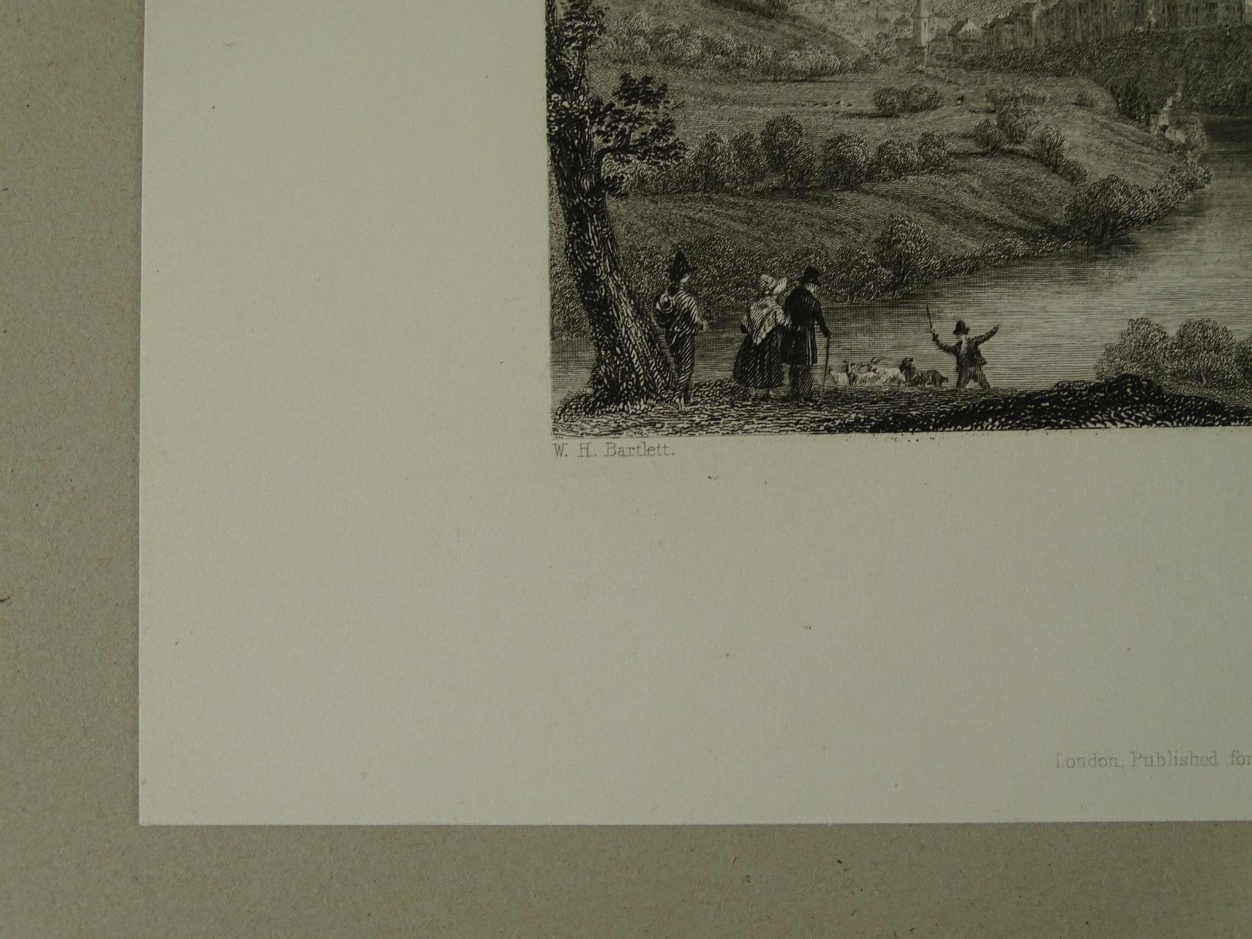 Incisioni: BERN, STAHLSTICH NACH BARTLETT 1836 – Usato da Grüningen venduto da Kartensammler 3