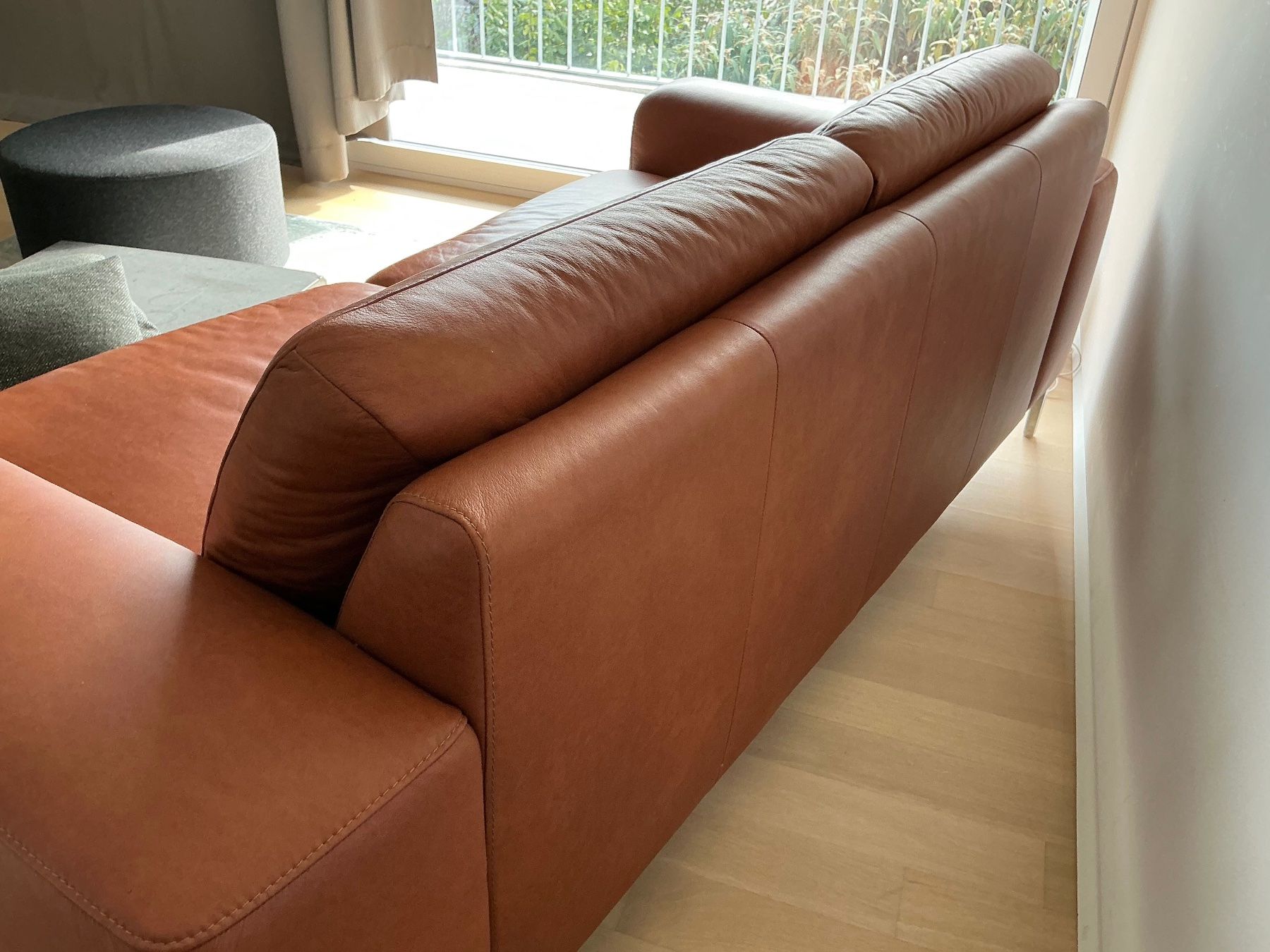 Divani: Couch Garnitur Echt-Leder Cognac – Usato da Zollikon venduto da halbkarat 3