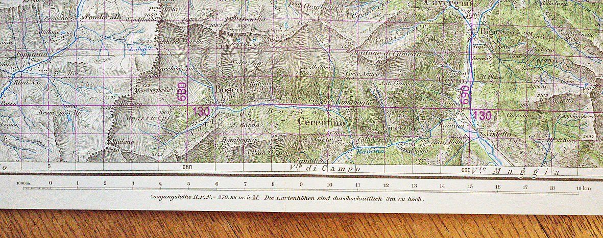 Cartine & Atlanti: Topographische Karte, Gotthard 1947 – Usato da Bern venduto da Maccalvin 8