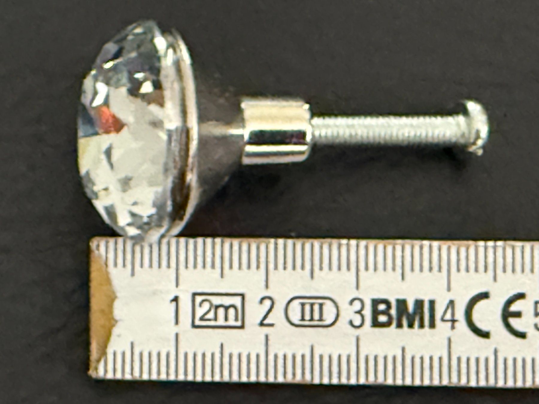 Ferramenta: MÖBELKNOPF   geschliffenes Glas umfasst – Nuovo (secondo la descrizione) da Subingen venduto da ArtBead 2