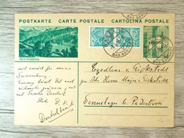 TR65 Carte Postale + Timbre Suisse 1935