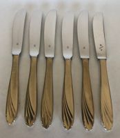 6 Dessert-/Käsemesser WMF Friodur  Griff 90-22, 90er Silber,