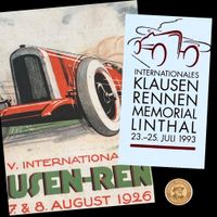 Auto Rennsport Schweiz • Werbeplakate 1922–34 + 1993 mit FDC