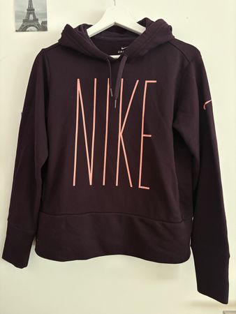 Nike Hoodie / Kapuzenpullover – Bordeaux Rot mit Print