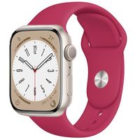Silikon Armband für Apple Watch 42/44/45/49mm - Granatrot