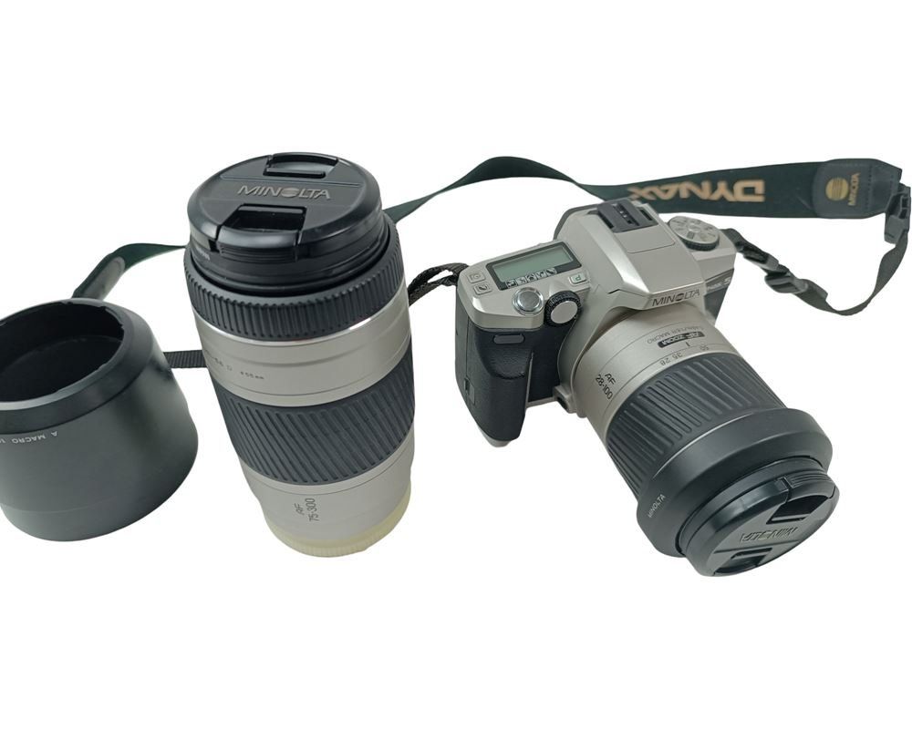 Minolta Fotocamera: MINOLTA Dynax 5 Analogkamera mit Teleobjektiv – Usato da Luzern venduto da Restwert_Luzern 1