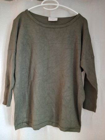 Pull vert kaki en viscose FREE QUENT