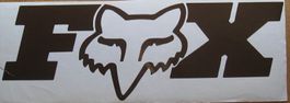 FOX  Aufkleber Gross Formatt Farbe Weiss
