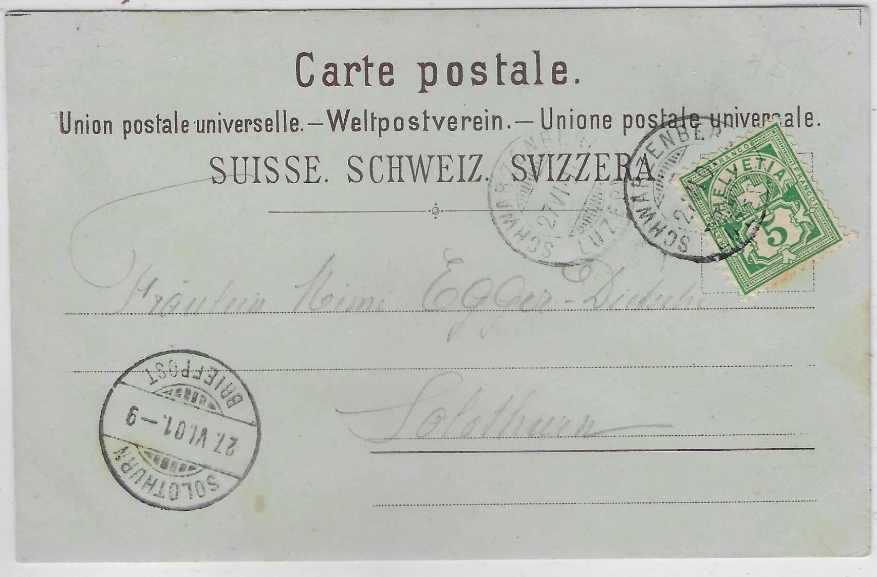Riviste & Magazine: Kurort Eigenthal Familie Burri 1901 – Antico da Ettingen venduto da Kartenplanet 1