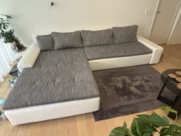 Wunderschöne Wohnlandschaft grau/weiss zu verkaufen
