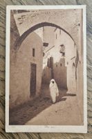 Une Rue, Altstadt Tunis 1928 n. Riehen z. Frau Dr. Baur