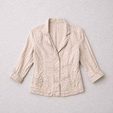 Sommer Jacke Gr. 42 aus 100% Leinen