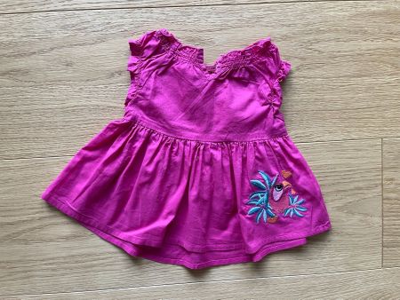 Süsses Sommerkleid Gr. 62 Reserved – Pink / Papagei