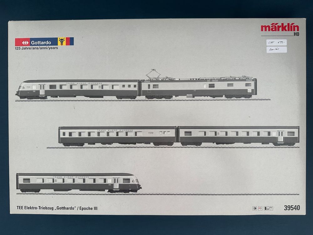 TEE RAe II Jubiläumszug 125 Jahre SBB Gottardo Rarität (Neu und ...
