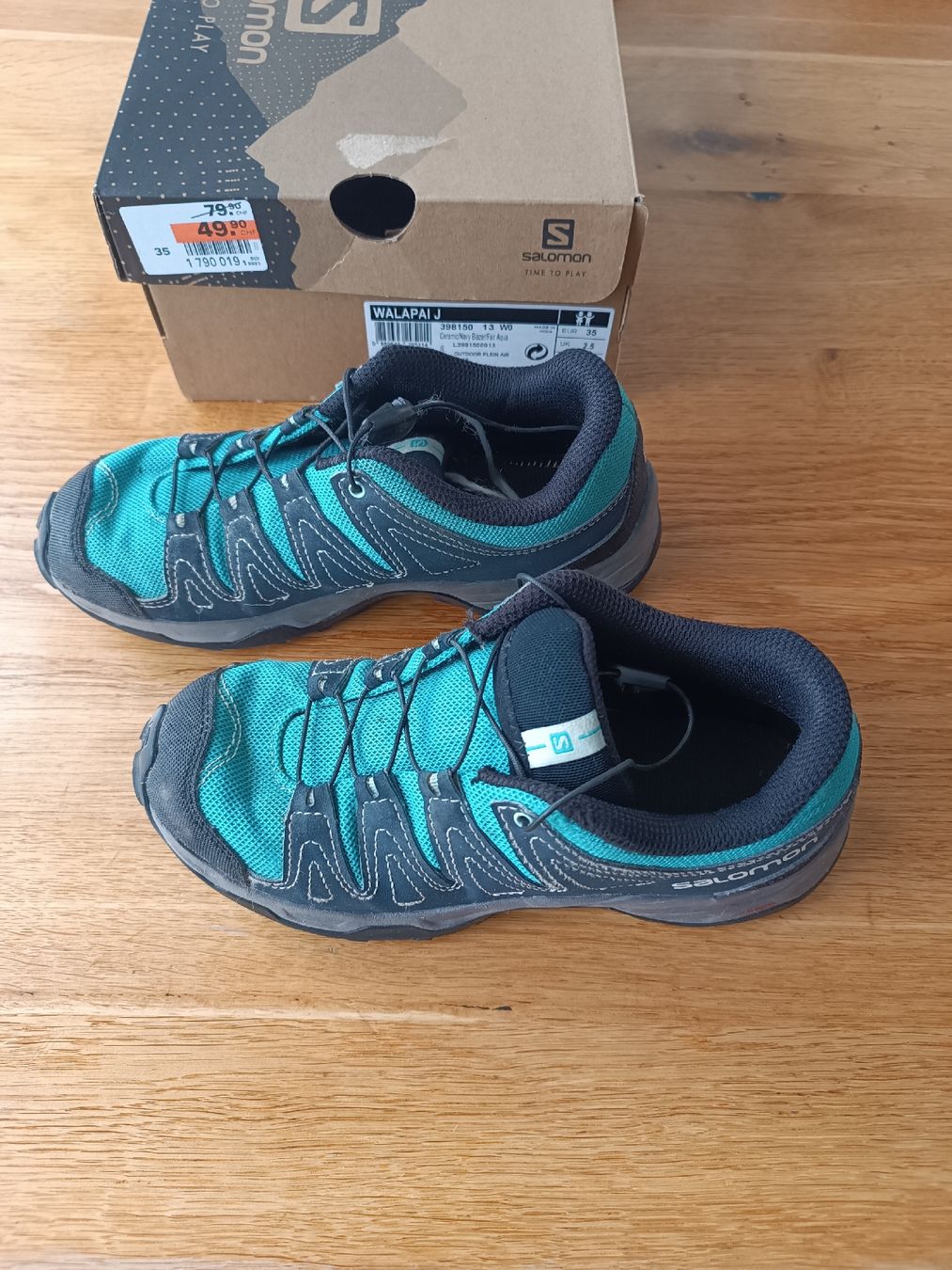 Salomon Schuhe für Jungen: Salomon Trekkingschuhe in Grösse 35 – Gebraucht aus Heiden von Sotema 1