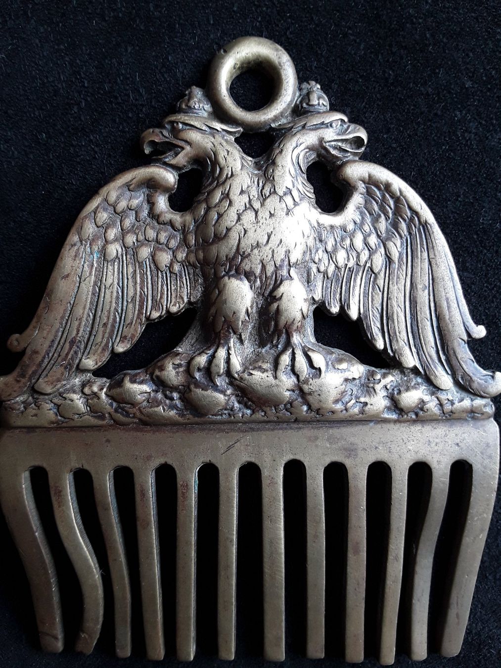 Altro per la cura dei capelli: Antiker Messingkamm mit Doppeladler ca 1850 oder älter – Usato da Zürich venduto da sanwit 2