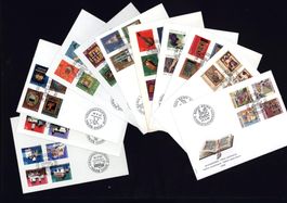 Pro Patria FDC's Slg.1965-89 Sätze kompl.25 Jahrgänge(C113F)