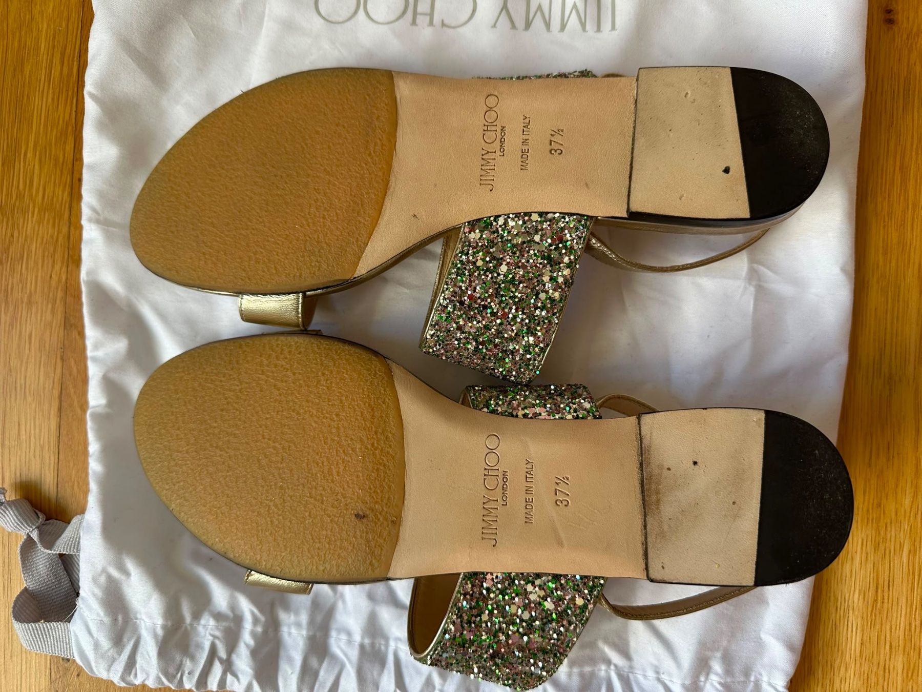 Jimmy Choo Scarpe da donna: sandale paillettes Jimmy Choo – Nuovo (secondo la descrizione) da Zürich venduto da hel_8m92 1