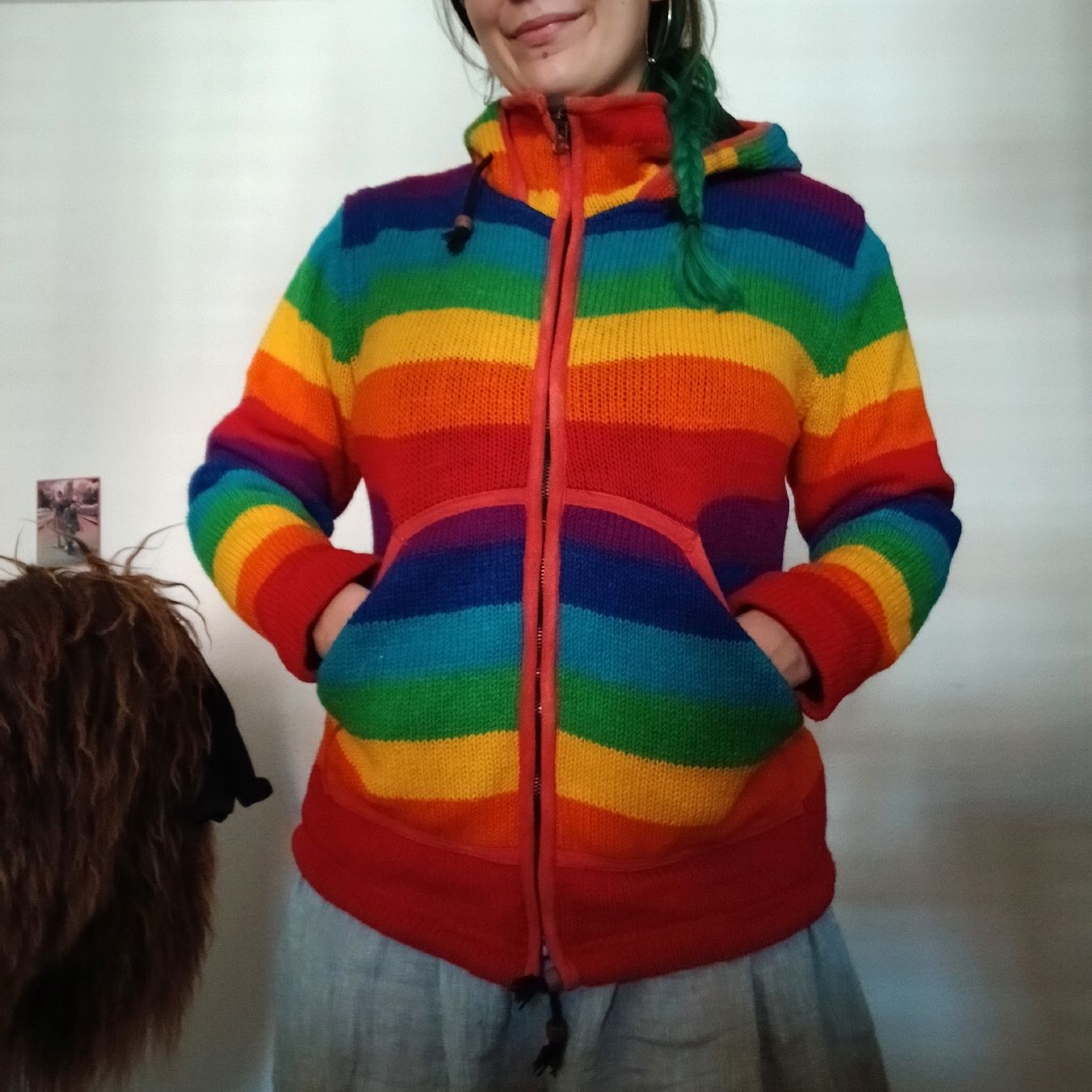 Jacken: Regenbogen Strickjacke – Gebraucht aus Rothenburg von Rekhyt 1