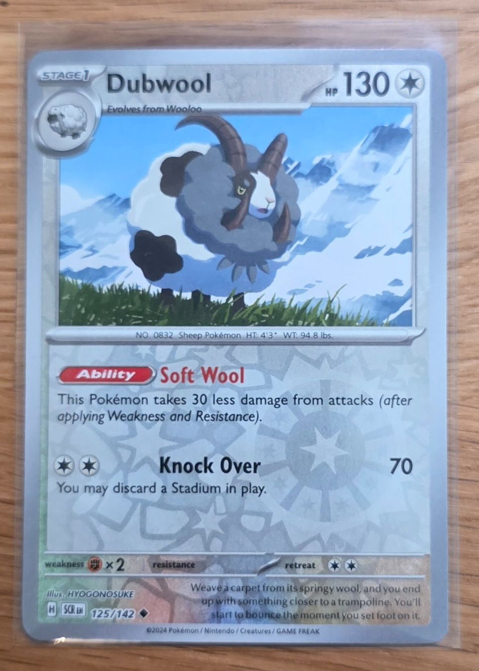 Pokémon Carte collezionabili: Zwollock (Dubwool) 125/142 – Nuovo (secondo la descrizione) da Arbon venduto da Twist05