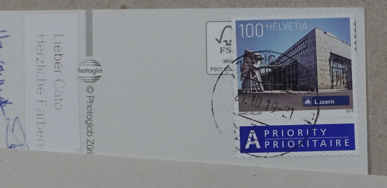 Cartes postales: St. Gallen, 2019 – D'occasion à Lenzburg par fh1 1