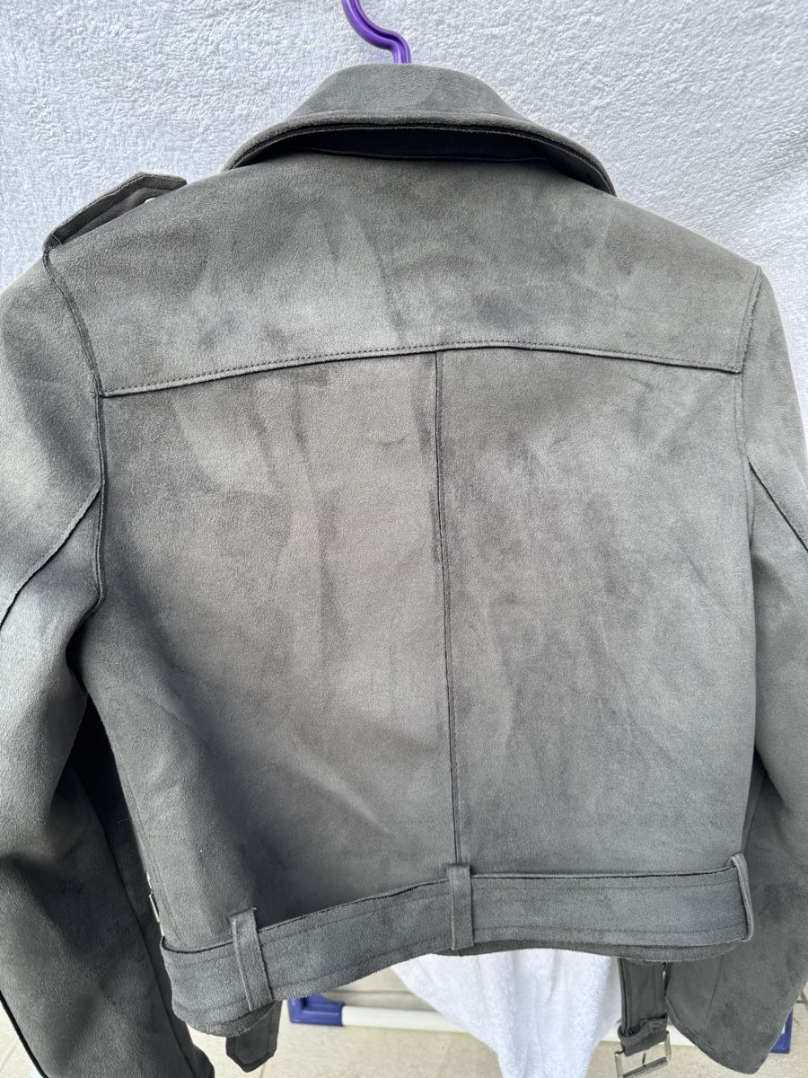 Zara Giacche: Veste Zara Basic gris aspect daim taille S – Usato da Vandoeuvres venduto da Zoccoli11 4