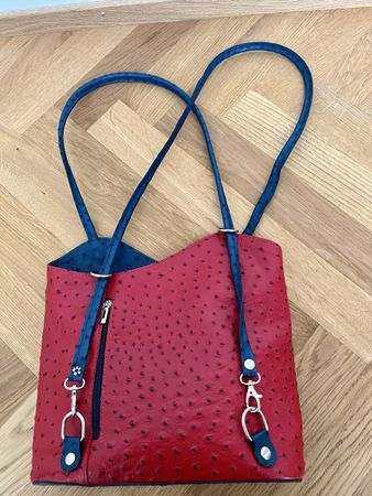 Handtasche aus Straussenleder