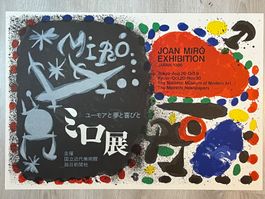 Plakat original Joan Miro Ausstellung 1966