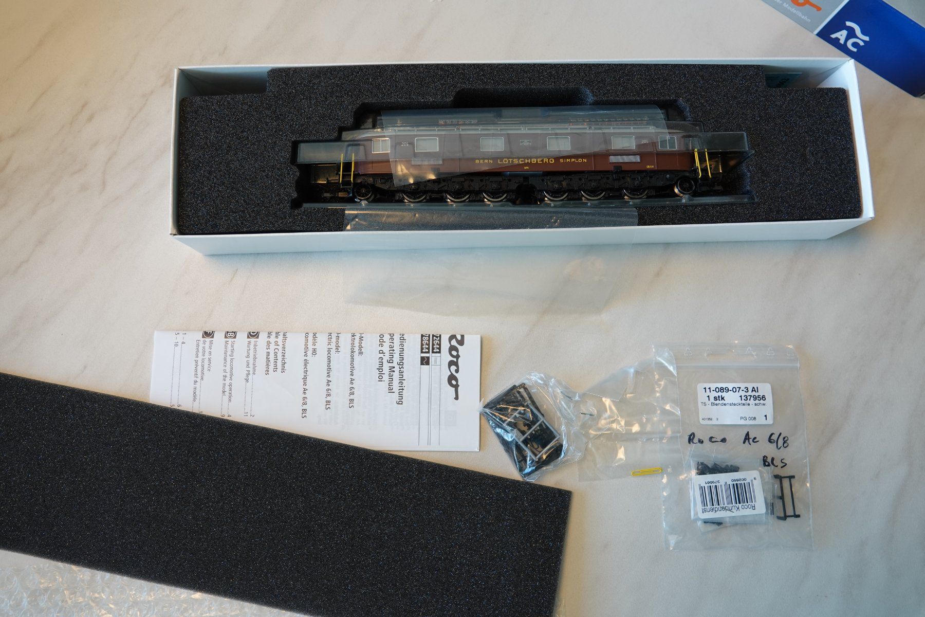 Roco Modellini di ferrovie: Roco 78644 BLS Ae 6/8 AC Digital – Nuovo (secondo la descrizione) da Chénens venduto da jevas 6