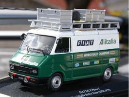 Fiat 242 Van Alitalia Lancia Rallye Service 1974 grün /