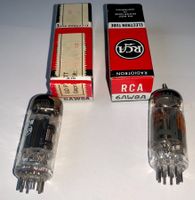2 Röhren / Radioröhren 6AW8A (Triode/Pentode), NOS, RCA