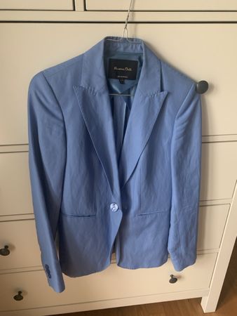 Massimo Dutti Women’s Light Blue Blazer - size 34