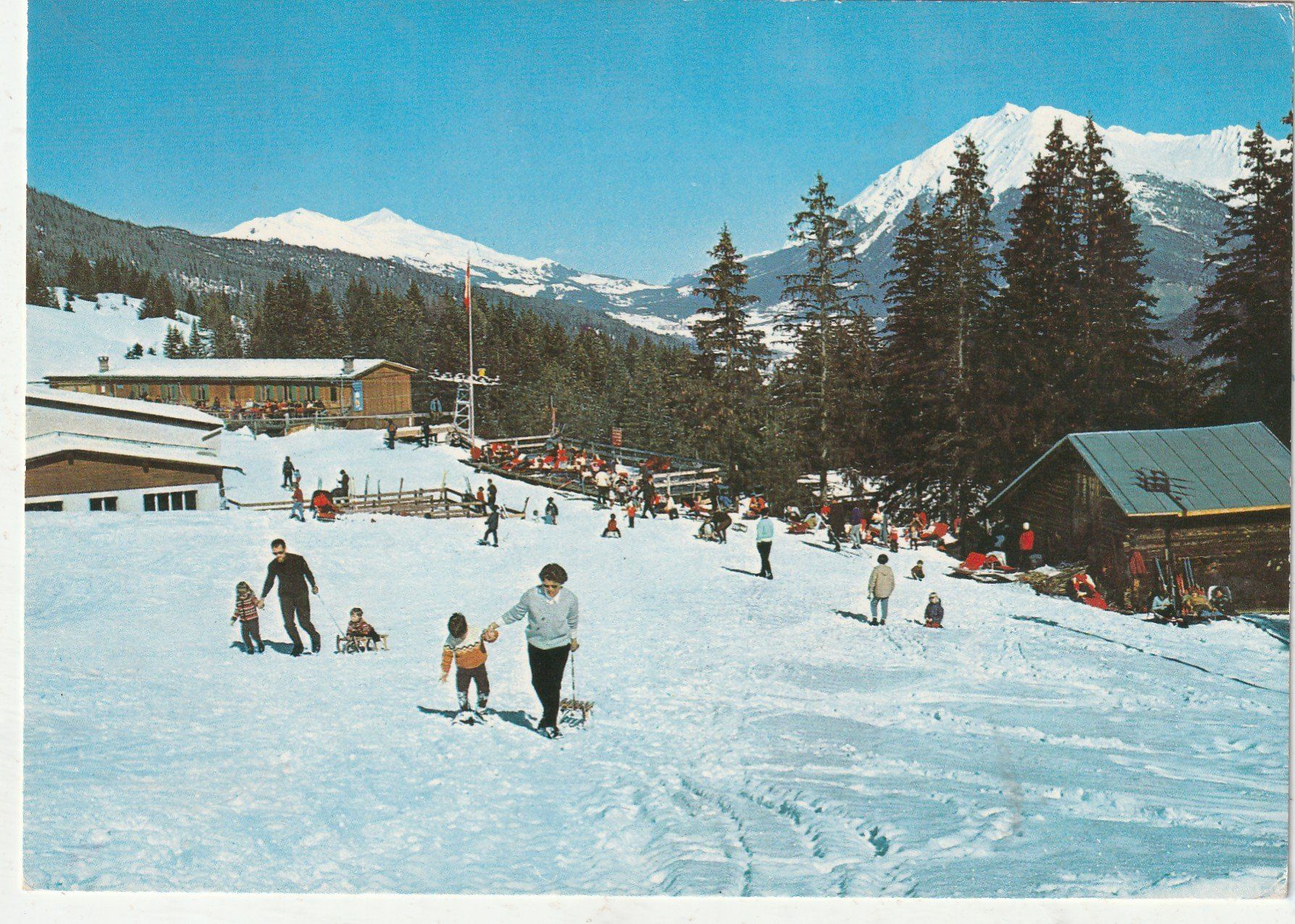 Cartoline postali: Skibetrieb Savognin – Usato da Lumbrein venduto da made02