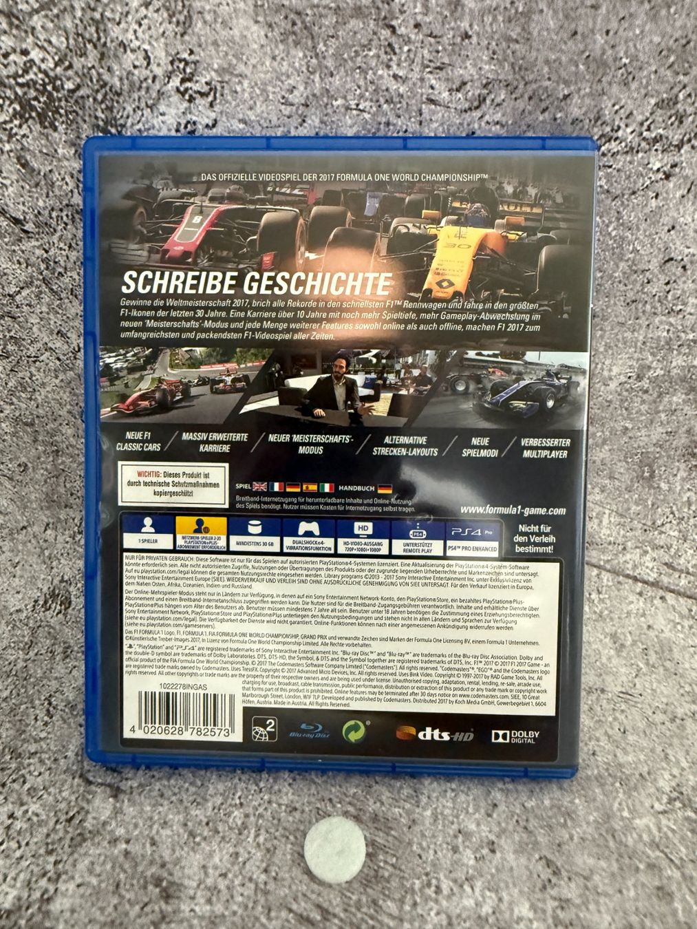 Spiele: F1 2017 I PS4 I ab CHF 1.- – Gebraucht aus Küssnacht am Rigi von Bionicmax 1