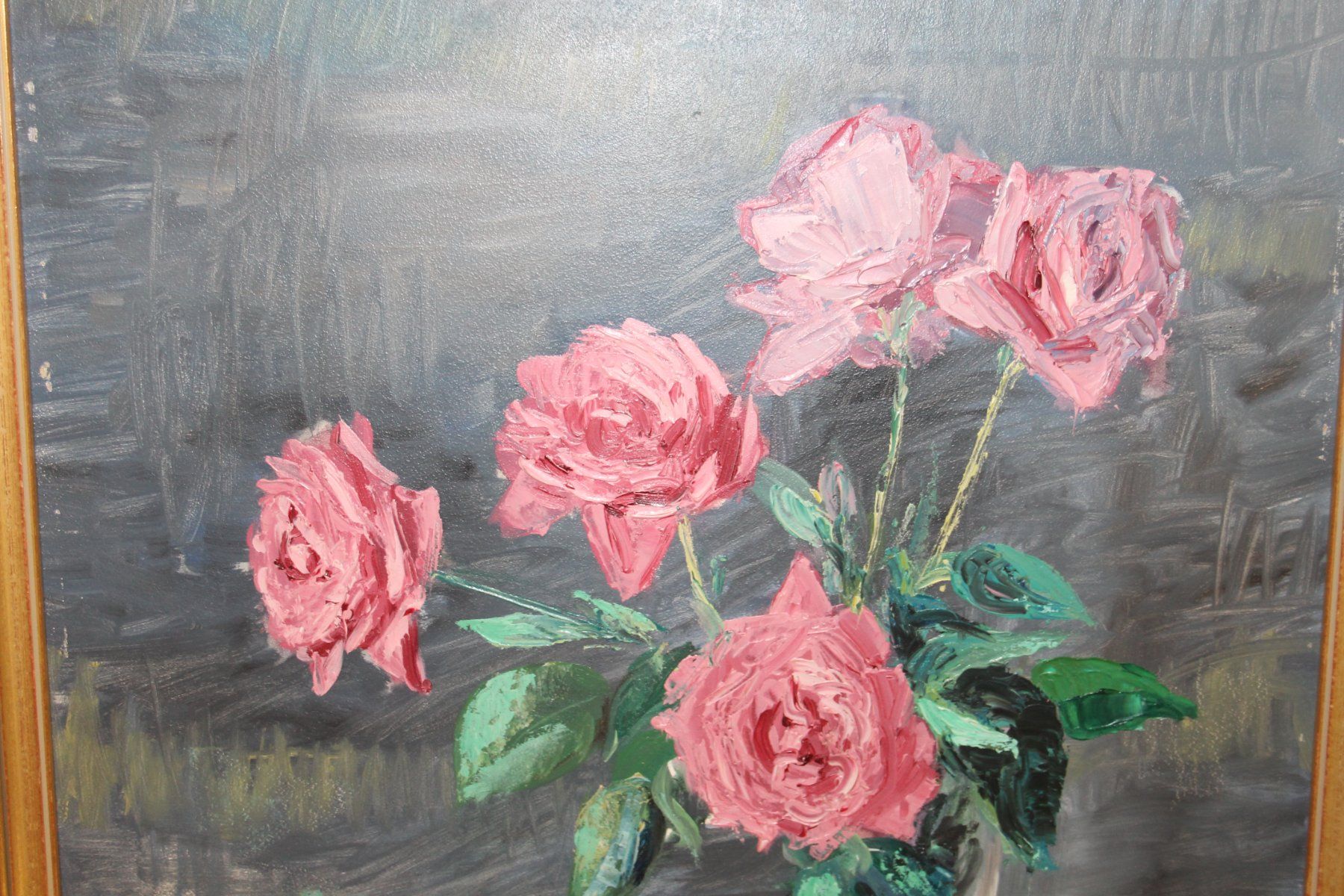 Dipinti: Bild mit Rosen (WS) – Usato da Schaan venduto da antikes_und_kurioses 2