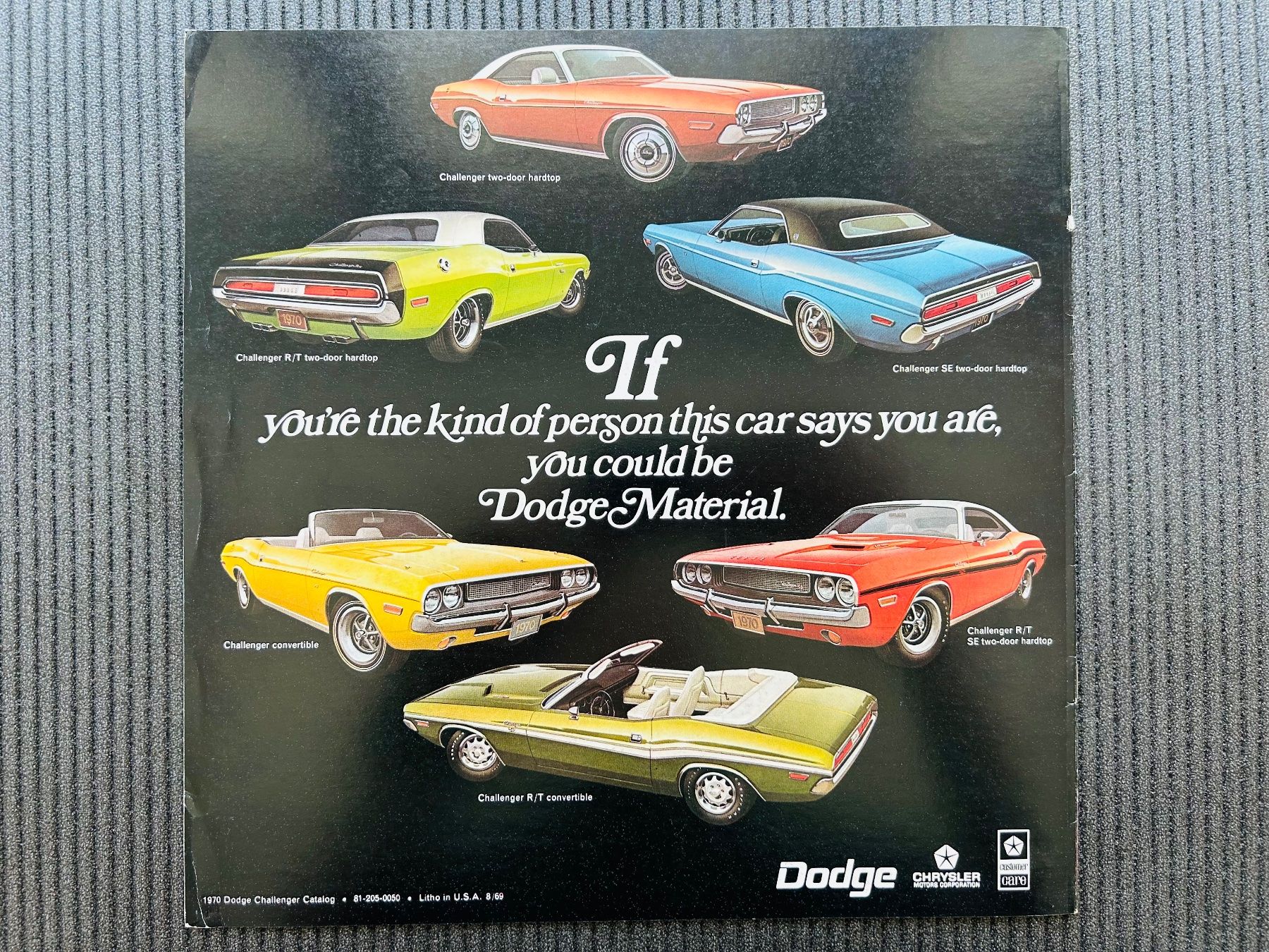 Dodge Documenti: Dodge Challenger Original Brochure 1970 – Usato da Herrliberg venduto da surfcafe 6