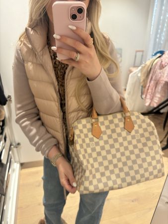 Louis Vuitton Speedy 30 Damier Azur Tasche Mittel