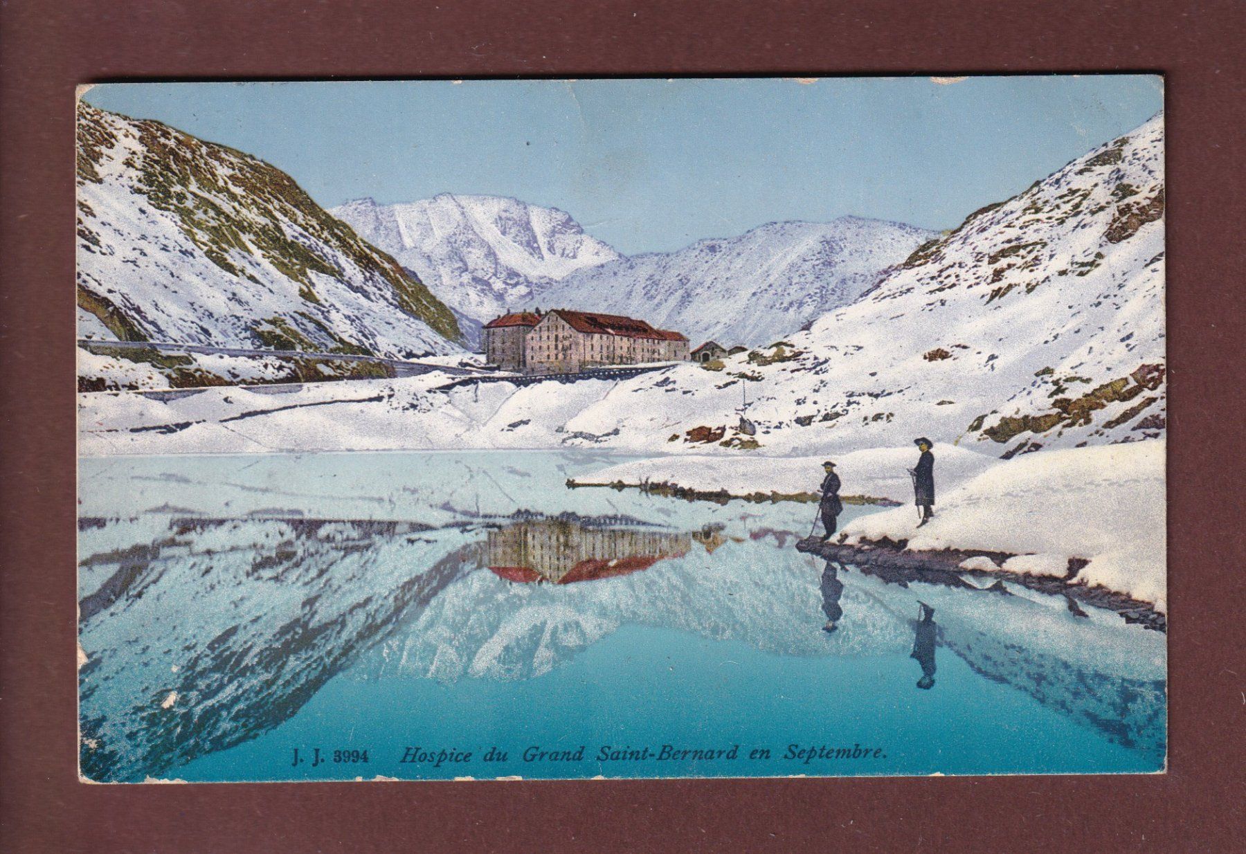 Cartoline postali: Hospice du GRAND-SAINT-BERNARD - 1915 – Usato da Pully venduto da nicecards