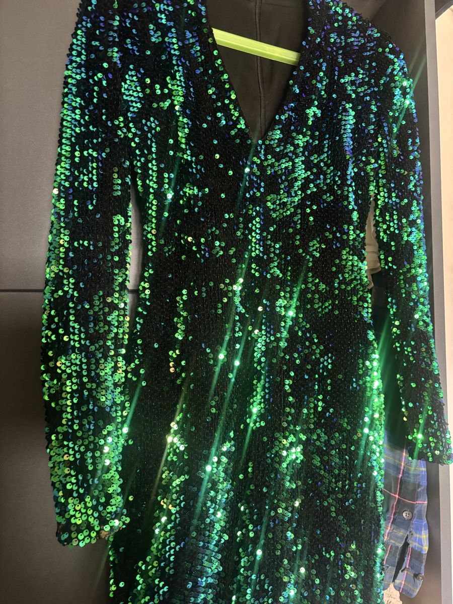 Vestiti: helles Kleid mit Pailletten – Usato da Zell LU venduto da AliAli24 3